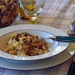 pulykás-gombás rizottó