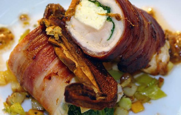 pulykás-szalonnás roládok