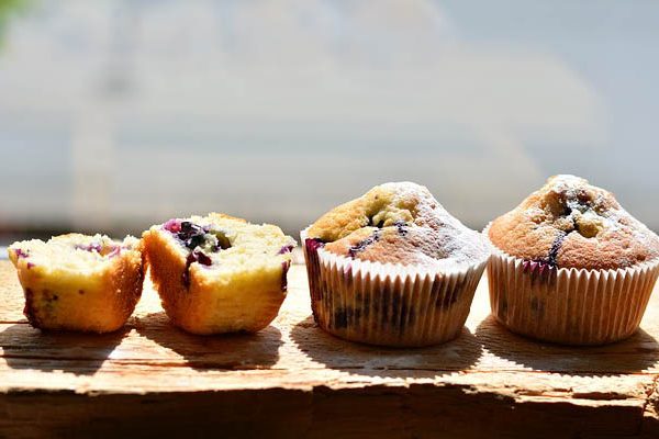 áfonyás muffin