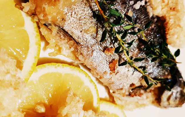 töltött tengeri sügér