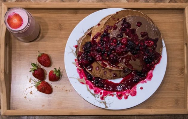 csokoládés amerikai palacsinta