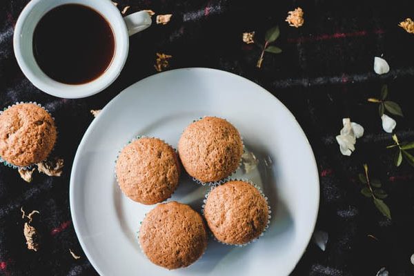 kávés-mogyorós muffin