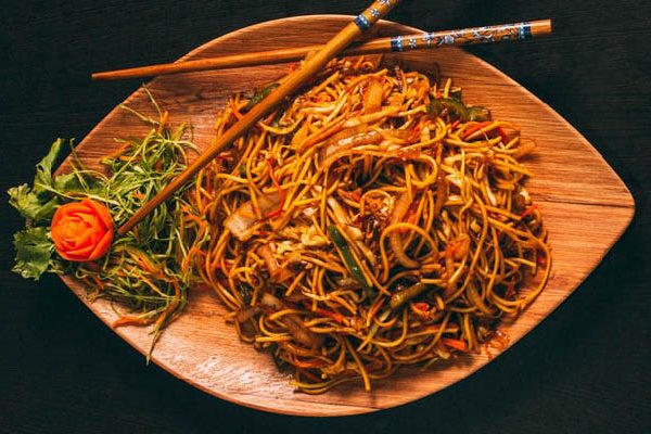 zöldséges chow mein