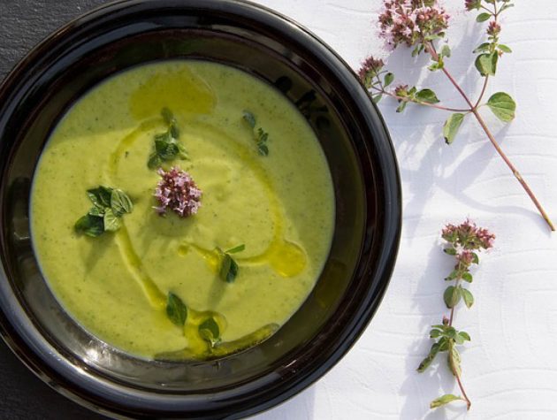 cukkini leves mentával