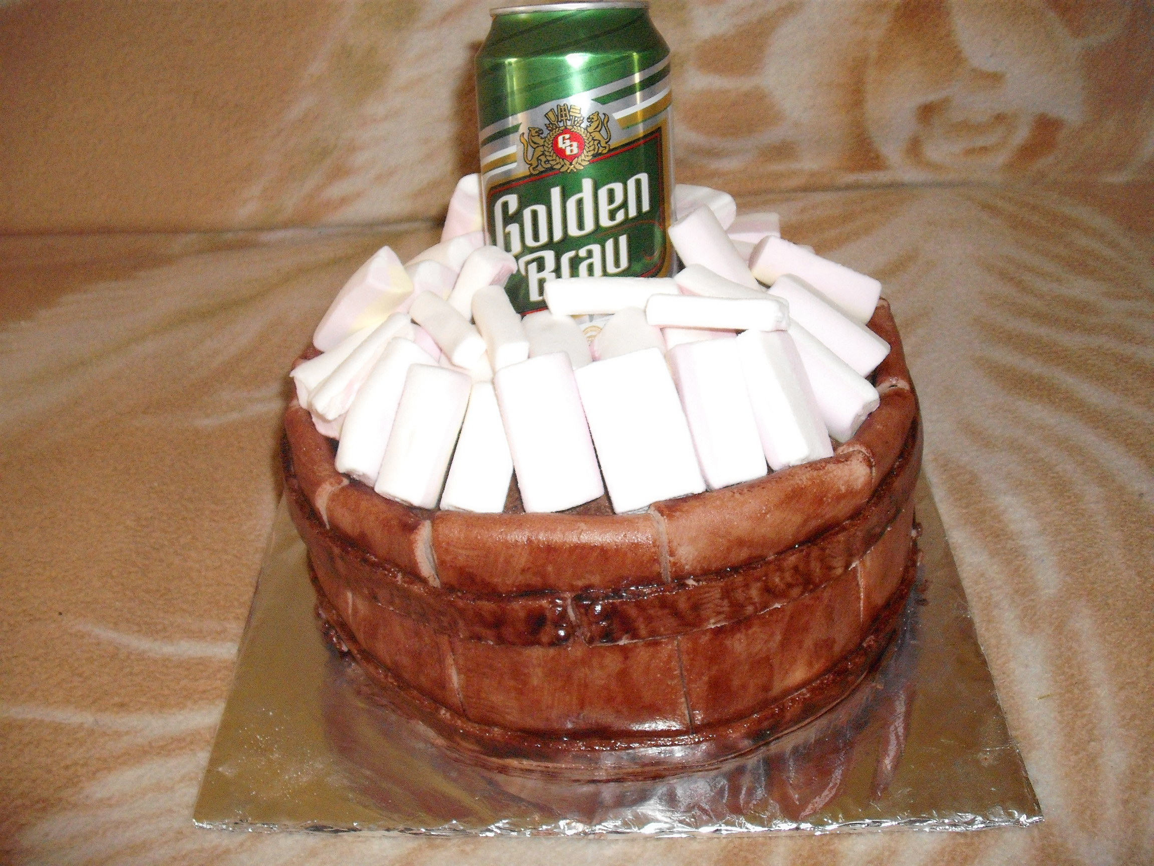 sörös hordó torta