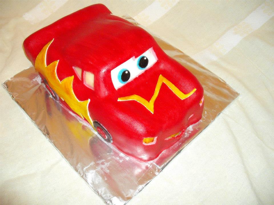 villám mcqueen torta