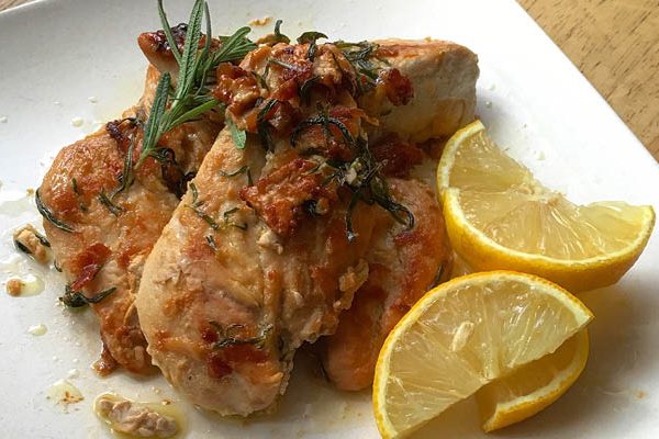 fokhagymás rozmaringos csirkecombok