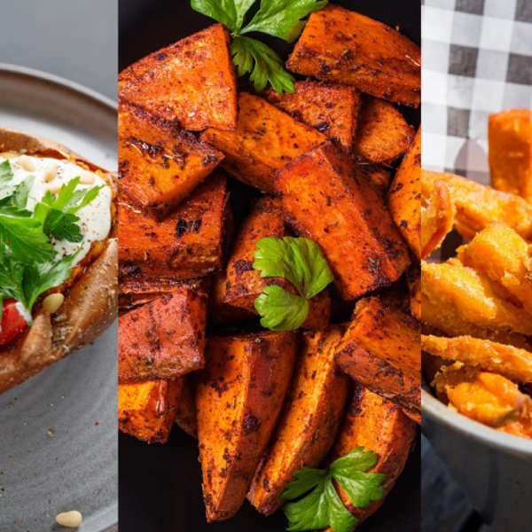 édesburgonya sütése három különböző módon