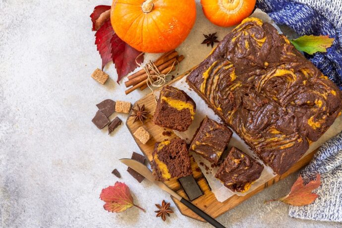 sütőtökös brownie