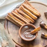 churros forró étcsokoládé öntettel
