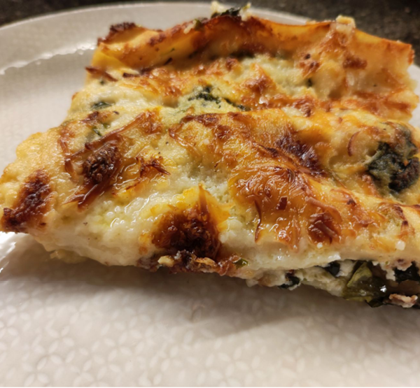 ricottás medvehagymás lasagne