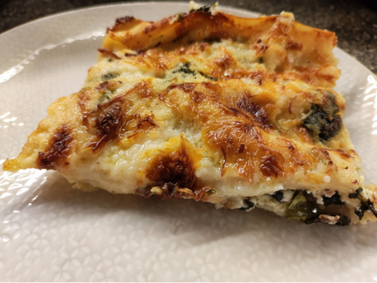 ricottás medvehagymás lasagne
