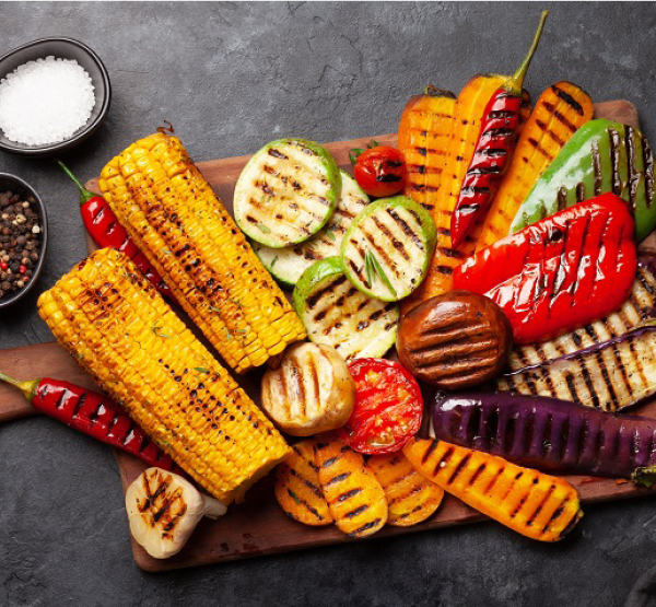 vegyes grillezett zöldségek