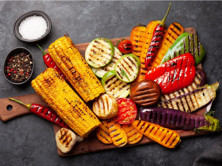 vegyes grillezett zöldségek