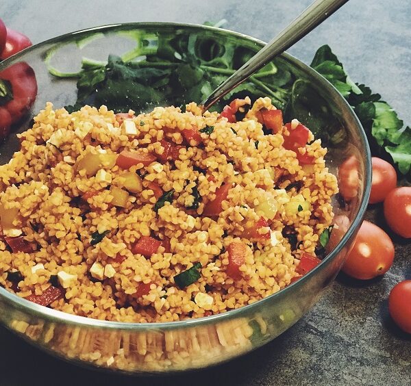 bulgur saláta paradicsommal