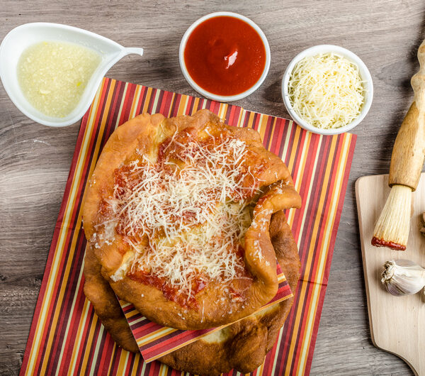 gluténmentes lángos krumplival